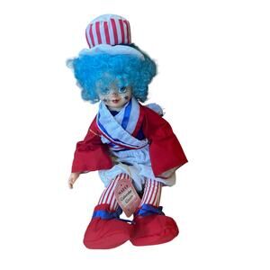 Brinn’s 1986 clown figure blue wig